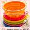 silicone plastic Pet Bowl with lid,Silicone Dog Food Bowl,silicone pet Cat feeding Bowl