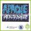 Garment label OEM custom leather applique embroidery jacket patches