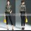 latest western long sleeve lapel print shirt design for women