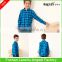 Brand Fashion Bow Tie Kids Boutique shirt Little Gentleman plaid twill Shirts for 2-12 Children ClothingYears