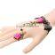 Europe fashion lace jewelry sets wholesale windmill charm bracelet jewelry with ring set
