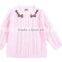 Girls hollow out design round neck sweater pattern