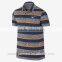 Wholesale Short Sleeve 100% Cotton Mens Polo Shirts With Highlight Stripe