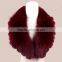 Myfur Medium Size Real Fox Fur Made Animal Fur Trimmed Collar