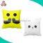 funny face printing pillow square shaped backpack pillow