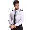 Men's white short sleeve security guard uniform shirts