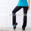 Women stretchy coverstitch long dance pants