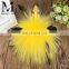 2016 Latest Style Bag Car Home Decoration With Feather Real Fur Raccoon Pom Pom Keychain