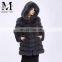 2017 Latest Design Fur Hooded Jacket Fashion Genuine Fox Fur Coat Womens Clothes