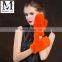 Lady Cute New Product Real Mink Fur Knitting Fingerless Gloves Fashion Fur Cuffs Gloves