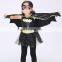 Fctory direct sale halloween style bat girl cosplay costume for children