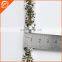 black and white color polyester lace trim with tassel