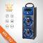 wooden portable bluetooth speaker with karaoke FM function