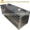 Commercial Single pan fried ice cream rolling machine price double pan with 6-9 tanks frying ice cream machine
