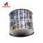 Chinese Factory Hot Sale plain round empty tin can mini metal clear lid