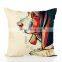Customised Printing Cotton Linen Pillows Car Sofa Decorative  Cushion Throw Pillow Case Cover