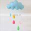 felt baby mobile with moon star and cloud