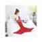Amazon Hot Sale Knitted Crochet Mermaid Knit Blanket