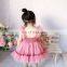 A0134# 2PCS Cute Summer Girls Dress Kids Princess Tulle Tutu Ball Gown Toddler Vestidos Infant Girl Birthday Clothes