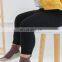 Children's thickened leggings autumn and winter new solid color boys and girls warm and velvet can be opened baby ninth pants