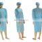 SS Isolation Gown Dental Gowns PPE Blue Gown Non Woven Disposable with cuff