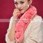 wholesale rabbit fur scarf/rabbit fur snood scarf