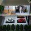 Abs and Acrylic handmade model with building model cars, 3d building models