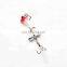 8.5cm 13g Metal VIB Lead Fish Jigging Fishing Lure Spinner Bait With Rotating Spoons