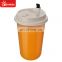 Bubble Tea Cup U Shape PP Plastic 700 Ml Beverage Single Wall