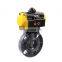 COVNA DN150 6 inch EPDM Lined Flange Type Double Acting Pneumatic Actuator UPVC Plastic Butterfly Valve