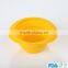 FDA food grade colored collapsible silicone bowl siliocne salad bowl