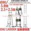 5.0m 2 in 1 telescopic ladder single ladder 5.0m A type ladder 2.5m+2.5m