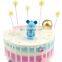 Hot Sale Cake Decoration Cute Bear Cartoon Doll PVC Stand for Birthday Celebration Party Cake Topper