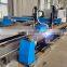 Tube Sheet CNC Plasma gantry metal cutting cutter machine plate pipe plasma profile cutting 2 in 1