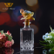 Square Restaurant Bar Home 700ml/750ml Dining Glass Bottle Liquor Gift Set With Stopper Cap Manufacturer