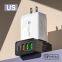 2022 3USB+PD fast charge multi-function APD 36w travel charging head high-power Type-C adapter