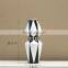 Manufacture Modern Creative Vases Home Ornaments Black White Geometric Ceramic Vase For Home Decor