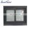 Hurricane Impact pvc windows price double laminated tempered glass with screen net to Bahamas house