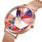 SHENGKE Wholesale Ladies Watch Steel Mesh Watch Bands Colorful Watches K0127L