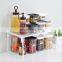 Metal Wire Sink Dish Drying Rack Tableware Bowl Seasoning Spice Jar Over Sink Storage Holder Organization Shelf