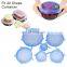 Wholesale Home And Kitchen 6 Pack Reusable Flexible Silicone Stretch Lids