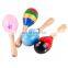 Fashion New Practical Hot Wooden Maraca Wood Rattles Kid Musical Party Favor Child Baby Shaker Toy