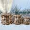 Multiuse Water Hyacinth Basket Planter Plant Holder Basket Handwoven Natural Basket Cheap Wholesale