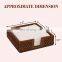 Natural Square Brown Rattan Napkin Tissue Holder Cheap Wholesale Tableware wicker napkin basket wovenmade in Vietnam