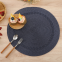 Wholesale 38 cm Popular Silver Grey Colored Round Woven Table Place Mat For Wedding Table Decoration