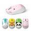 2023 office product FV-T100 animal cartoon wireless mouse silent charging portable hyperspeed mouse