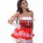 2015 fashion cheap red women christmas sexy dress costumes