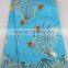 African raw silk george fabric sequin embroidery fabric lace for lady dress GP1002