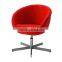 Fashion Leather Revolving Coffee Chair with Wooden(SZ-OC156)