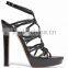 High quality super high heel platform sandals genuine leather women sandals for women